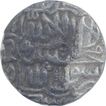 Silver One Rupee Coin of Akbar. 