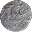 Silver One Rupee Coin of Aurangzeb Alamgir of Sahrind Mint. 