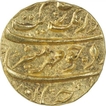 Gold Mohur Coin of Aurangzeb of Burhanpur Mint. 