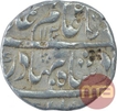 Silver One Rupee Coin of Shah Alam Bahadur of Muhammadabad Mint.