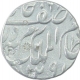 Silver One Rupee Coin of Mir Mahbub Ali Khan of Farkhanda Bunyad Haidarabad Mint of Hyderabad State.