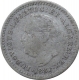 Silver One Eighth Rupia Coin of Luiz I of Indo Portuguese.