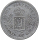 Silver One Eighth Rupia Coin of Luiz I of Indo Portuguese.