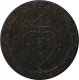 Copper Half Dub Coin of East India Company of Madras Presidency. 