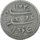 Silver One Eighth Rupee Coin of Madras Presidency.