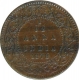 Copper One Twelfth Anna Coin of Victoria Empress of Calcutta Mint of 1878.