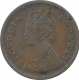 Copper One Twelfth Anna Coin of Victoria Empress of Bombay Mint of 1883.