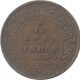 Copper One Twelfth Anna Coin of Victoria Empress of Calcutta Mint of 1885.