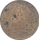 Copper One Twelfth Anna Coin of Victoria Empress of Calcutta Mint of 1897.