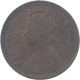 Copper One Twelfth Anna Coin of Victoria Empress of Calcutta Mint of 1898.