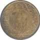 Bronze One Twelfth Anna Coin of King Edward VII of Calcutta Mint of 1907.