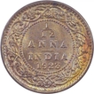 Bronze One Twelfth Anna Coin of King George V of Bombay Mint of 1923.