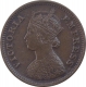 Copper Half Pice Coin of Victoria Empress of Calcutta Mint of 1899.