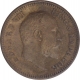 Bronze Half Pice Coin of King Edward VII of Calcutta Mint of 1909.