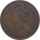 Copper One Quarter Anna Coin of Victoria Empress of Bombay Mint 1887.