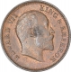 Bronze One Quarter Anna Coin of King Edward VII of Calcutta Mint of 1907.