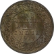 Copper One Quarter Anna Coin of King George V of Calcutta Mint of 1914.