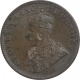 Rare Copper One Quarter Anna Coin of King George V of Calcutta Mint of 1916.