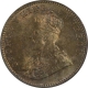 Copper One Quarter Anna Coin of King George V of Bombay Mint of 1924.