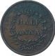 Copper Half Anna Coin of East India Company of Madras Mint of 1835.