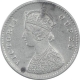 Silver Two Annas Coin of Victoria Queen of Calcutta Mint of 1862.