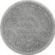 Silver Two Annas Coin of Victoria Empress of Calcutta Mint of 1890.