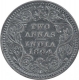 Silver Two Annas Coin of Victoria Empress of Calcutta Mint of 1894.