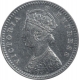 Silver Two Annas Coin of Victoria Empress of Calcutta Mint of 1894.