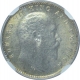 Silver Two Annas Coin of King Edward VII of 1904.