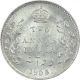 Silver Two Annas Coin of King Edward VII of Calcutta Mint of 1905.