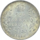 Silver Two Annas Coin of King Edward VII of Calcutta Mint of  1910. 