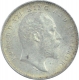 Silver Two Annas Coin of King Edward VII of Calcutta Mint of  1910. 