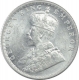 Silver Quarter Rupee Coin of King George V of Bombay Mint of 1913.