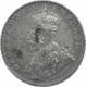 Silver One Quarter Rupee Coin of George V of Bombay Mint of 1915.