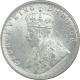 Silver One Quarter Rupee Coin of King George V of Calcutta Mint of 1918.