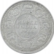 Silver One Quarter Rupee Coin of King George V of  Bombay Mint of 1928.