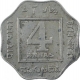 Copper Nickel Four Annas Coin of King George V of Bombay Mint of 1920.