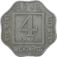 Copper Nickel Four Annas Coin of King George V of Bombay Mint of 1921.