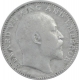 Silver Half Rupee Coin of King Edward VII of Calcutta Mint of 1910.