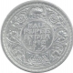 Silver Half Rupee Coin of King George V of Calcutta Mint of 1912.