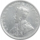 Silver Half Rupee Coin of King George V of Calcutta Mint of 1912.