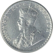 Silver Half Rupee Coin of King George V of Bombay Mint of 1924.