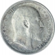 Silver One Rupee Coin of King Edward VII of Calcutta Mint of 1909.