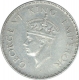 Silver One Rupee Coin of King George VI of Bombay Mint of 1938.