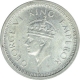 Silver One Rupee Coin of King George VI of Bombay Mint of 1945.