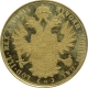 Gold Four Ducat Coin of Francis Joseph I of Austria.