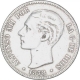 Silver Five Pesetas Coin of Spain.