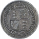 Silver Six Pence Coin of Victoria Queen of United Kingdom.