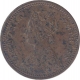 Error Copper One Twelfth Anna Coin of Victoria Empress of Calcutta Mint of 1894.