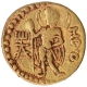 Very Rare Gold Dinar Coin of Huvishka of Kushan Dynasty